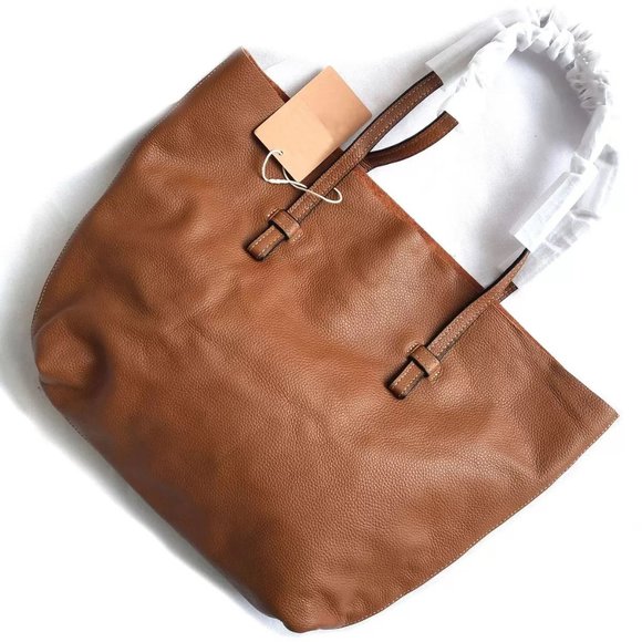 Leather Tote bag. Oversize genuine leather - Picture 2 of 16